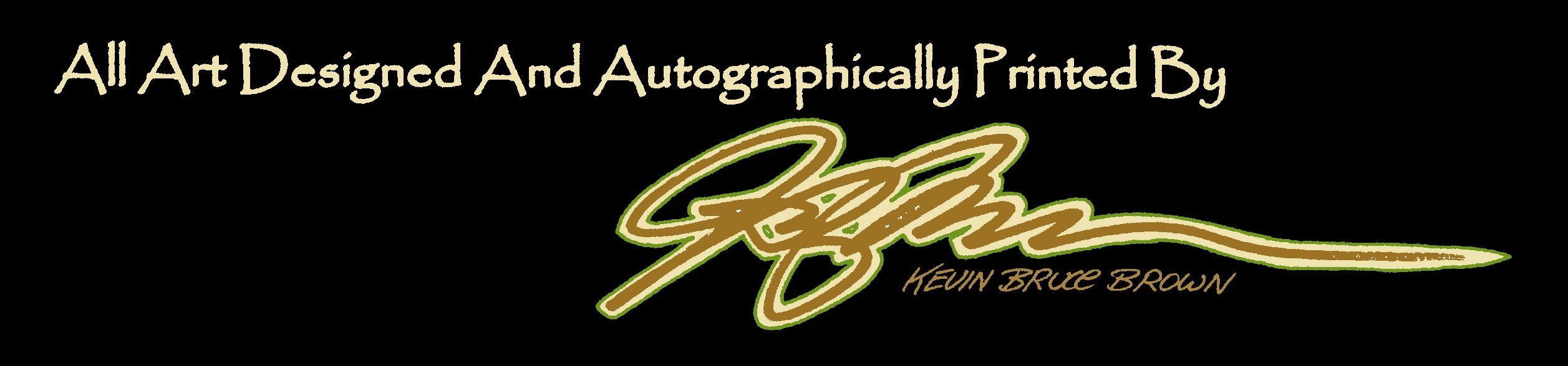 autograph banner color on black
